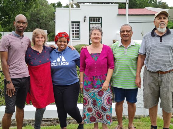 Nixon Mateulah, Juliette Mnqeta, Allen Grootboom and Hans Kisting