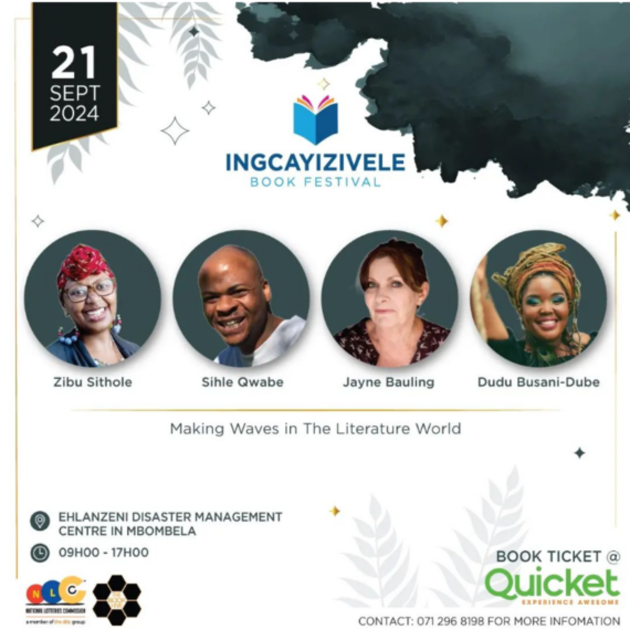 Shile Qwabe at the Ingcayizivele Book Festival
